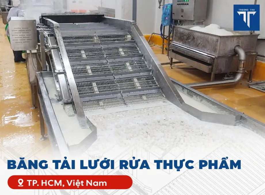 Băng tải rửa thực phẩm