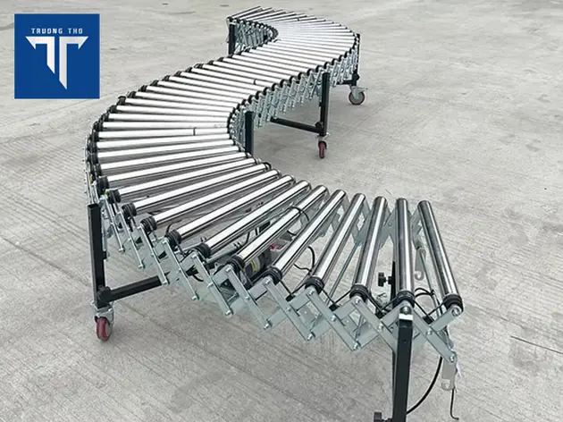 băng tải con lăn xếp