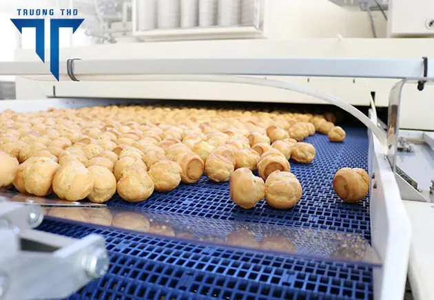 ứng dụng băng tải lưới ngành thực phẩm