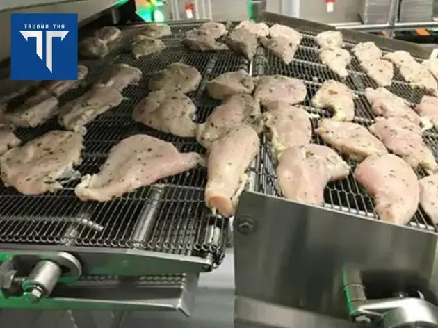 băng chuyền lưới inox