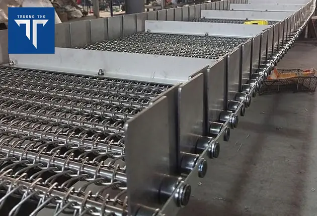 phân loại băng tải lưới thép