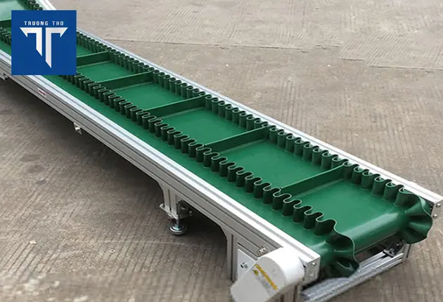 băng tải pvc xanh tai bèo