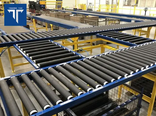 con lăn băng tải cao su