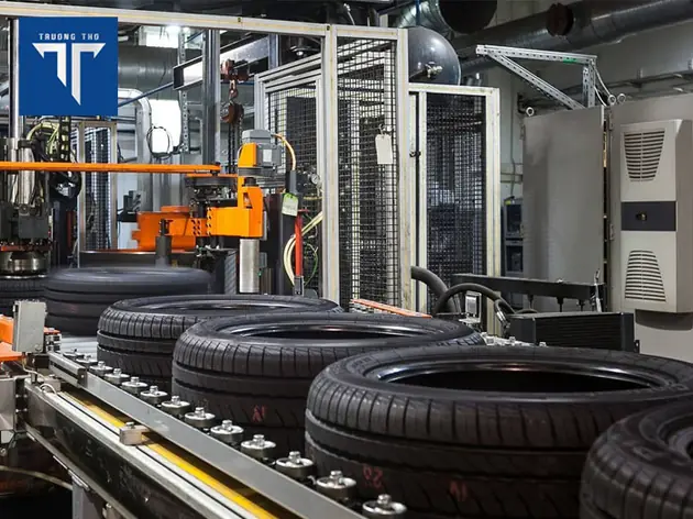 ứng dụng con lăn băng tải cao su